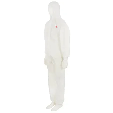3M – Tuta da lavoro di protezione colore bianco con pannello posteriore verde bianco-verde m – 4520 M