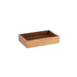 Acacia porta sapone in legno 12,5×8 cm