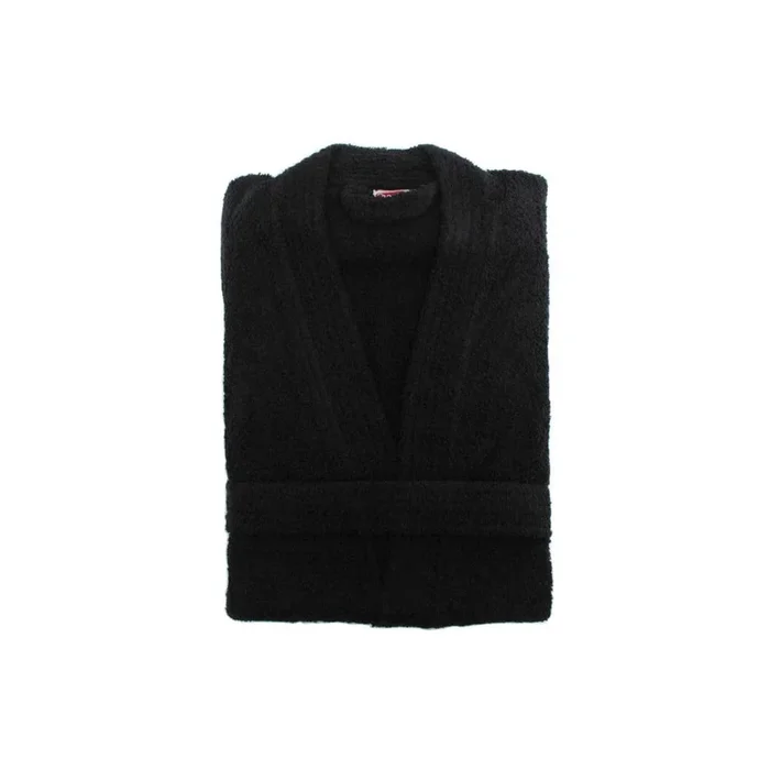 Accappatoio L/XL, in cotone, nero