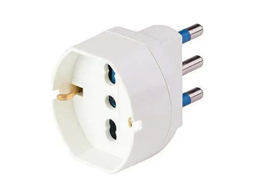 Adattatore Pluristandard Bianco Spina 16A 2P+T PolyPool