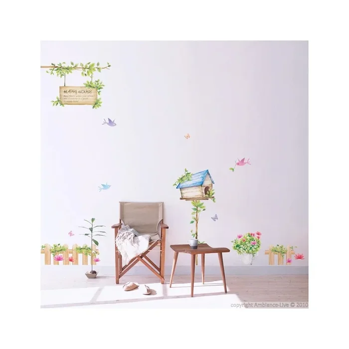 Adesivo Happy House Per muro, 30×42 cm