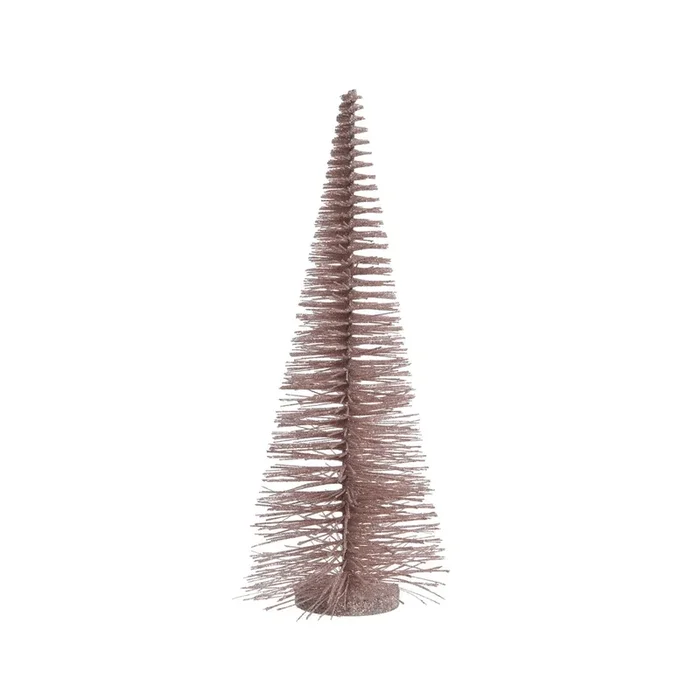 Alberello glitter rosa Kaemingk