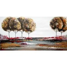 Alberi canvas ritoccato a mano 120×60 cm