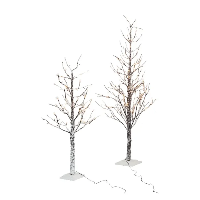 Albero Tronco E Rami Innevati Con Luci Led H. 120 Cm – 114 Luci Led