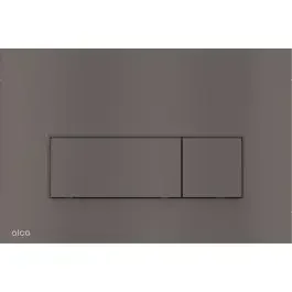Alca Thin placca di comando per WC nero-acciaio M57-GM-M