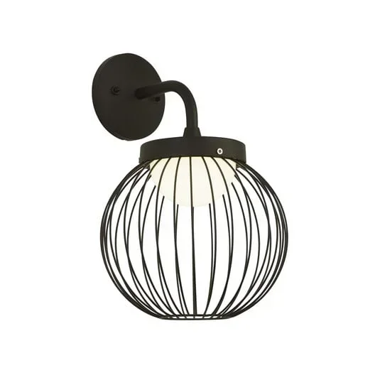 Applique da esterni LED X Cabin, IP44, nero, metallo