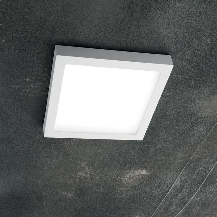 Applique Moderna Square Universal Alluminio-Plastiche Bianco Led 36W 3000K D40