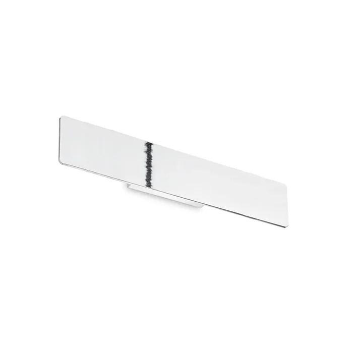 Applique Moderna Zig Zag Metallo Cromo Led 23W 3000K Luce Calda