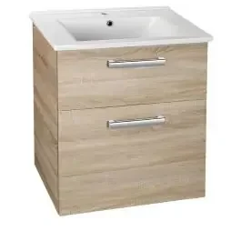 Aqualine Vega armadietto 62×43.8×72.6 cm sottolavabo sospeso rovere VG863