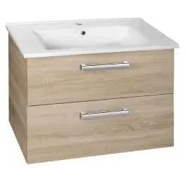 Aqualine Vega armadietto 72×43.8×57.6 cm sottolavabo sospeso rovere VG873