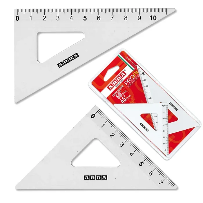 ARDA – Coppia squadra profil alluminio 12cm 45 60 – 80312