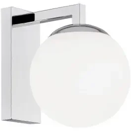 Argon Aspen lampada da parete 1×15 W bianco-cromo 3735