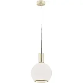 Argon Sagunto lampada sospesa 1×15 W ottone-opale 4357
