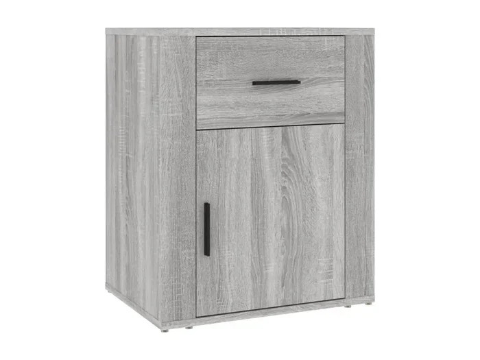 Arkport Comodino Grigio Sonoma 50x36x60 cm in Legno Multistrato