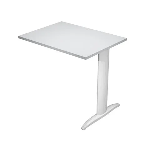 ARTEXPORT – Allungo diretto con fianco metal a t 80x60xh.72 cm grigio presto gamba verniciata effetto cromato – – ALL-PRM-9-AR