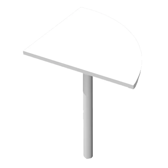 ARTEXPORT – Angolare 90 bianco + gamba supporto grigio all. X scrivanie easy – 313+11AA_3