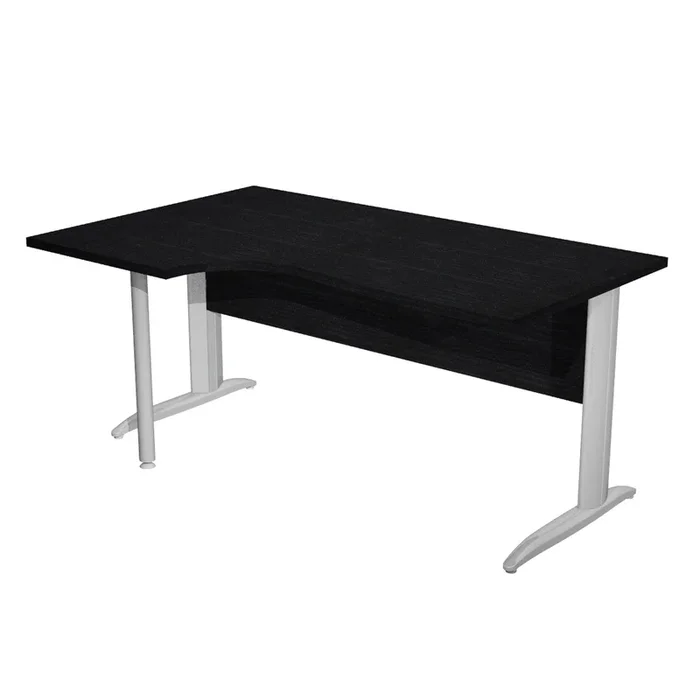 ARTEXPORT – Scrivania compact sx 160×60/80/100cm nero venato frass. F. Vern. Eff.cromo easy – 009K211-AR-8
