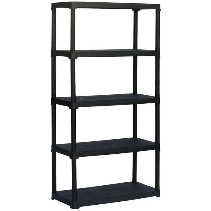 ARTPLAST – Scaffale a 5 ripiani Nero Linea Tempo – h176x90x40 cm