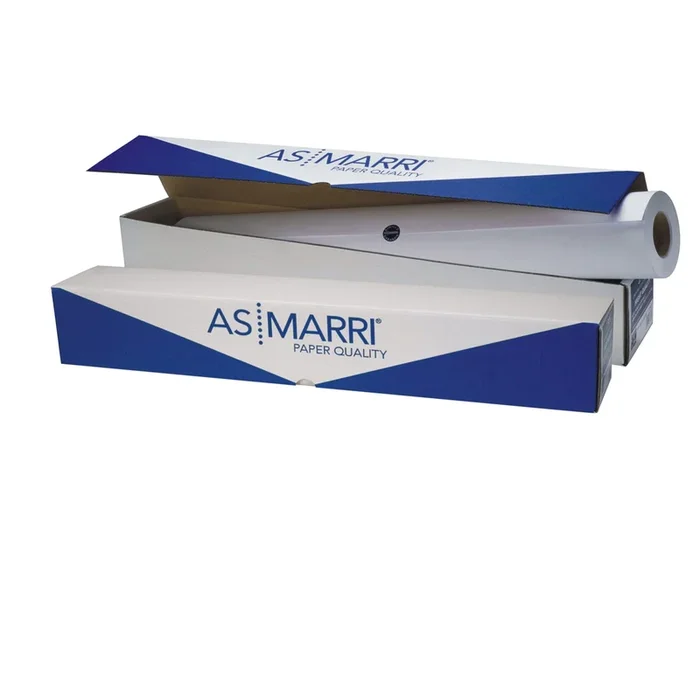 AS-MARRI – Carta plotter inkjet bianco opaco 1067mmx50mt 90gr j.90s asmarri – 8347