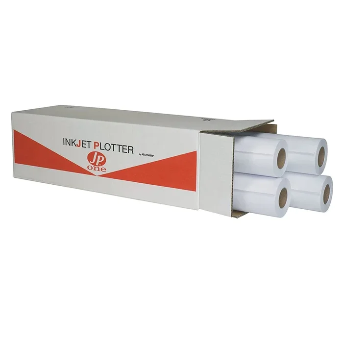 AS-MARRI – Carta plotter inkjet bianco opaco 625mmx50mt 90gr p.90m jp one – 8748 – Confezione da 4 PZ