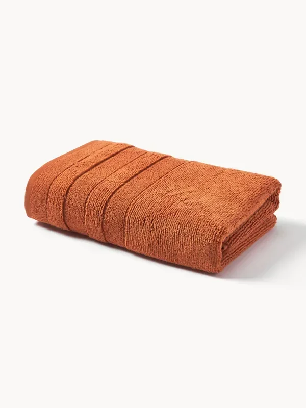 Asciugamano con bordo rigato Luxe
