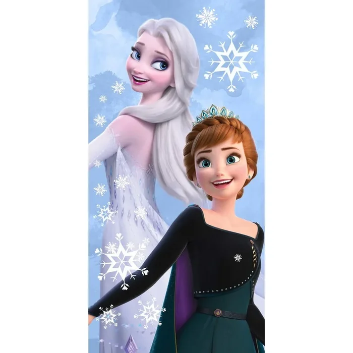 Asciugamano per bambini Frozen “Sisters” In cotone, 70×140 cm