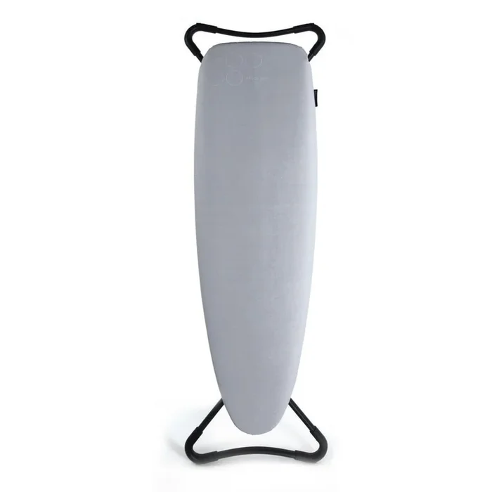Asse da stiro K-Surf Black Tube Con altezza regolabile, argentata, 130×37 cm