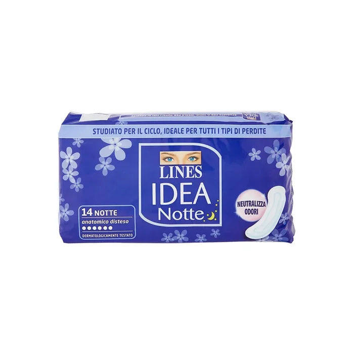 Assorbenti Idea Notte 14 Pz Lines