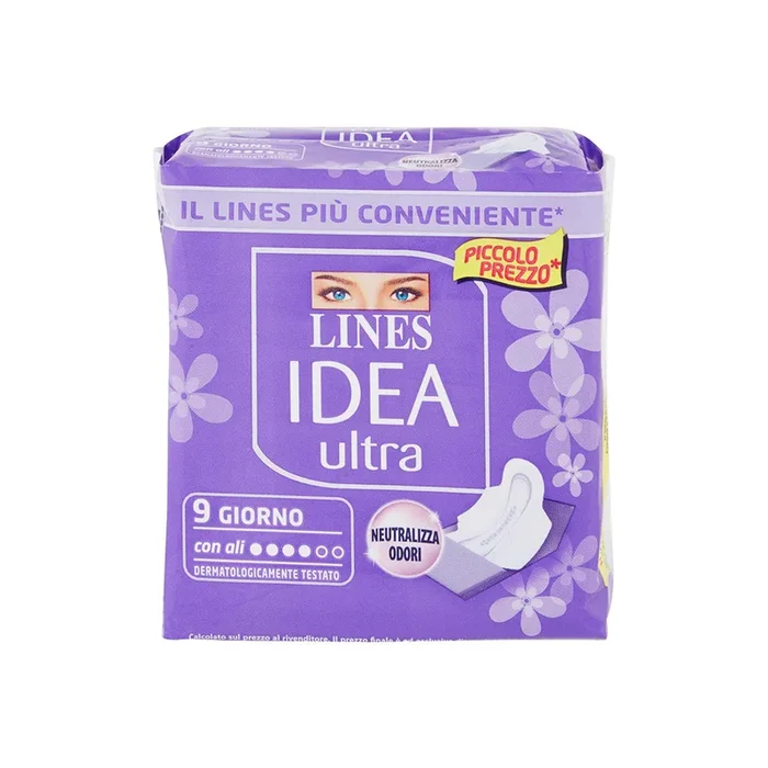 Assorbenti Idea Ultra 9 Pz Giorno C/Ali Lines