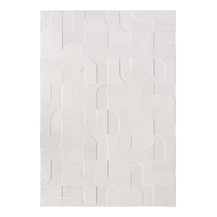 Ayyildiz CarpetsTappeto da interno/esterno Doha 1651 CreamSintetico, a pelo basso, color crema, 160×230 cm