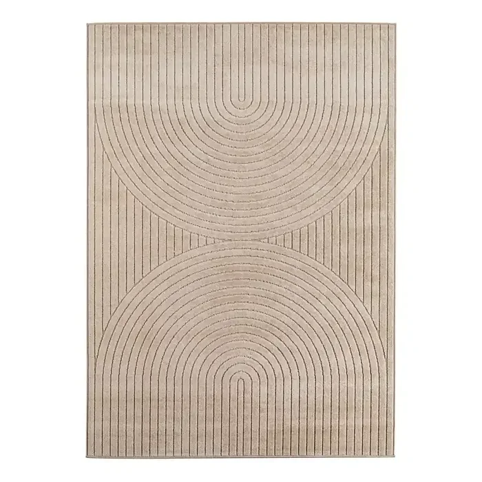 Ayyildiz CarpetsTappeto da interno/esterno Nova 1201Lavabile, sintetico, a pelo basso, beige, 140×200 cm