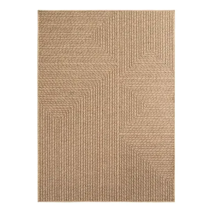 Ayyildiz CarpetsTappeto da interno/esterno Timber 1404Lavabile, sintetico, a pelo piatto, marrone, 120×170 cm