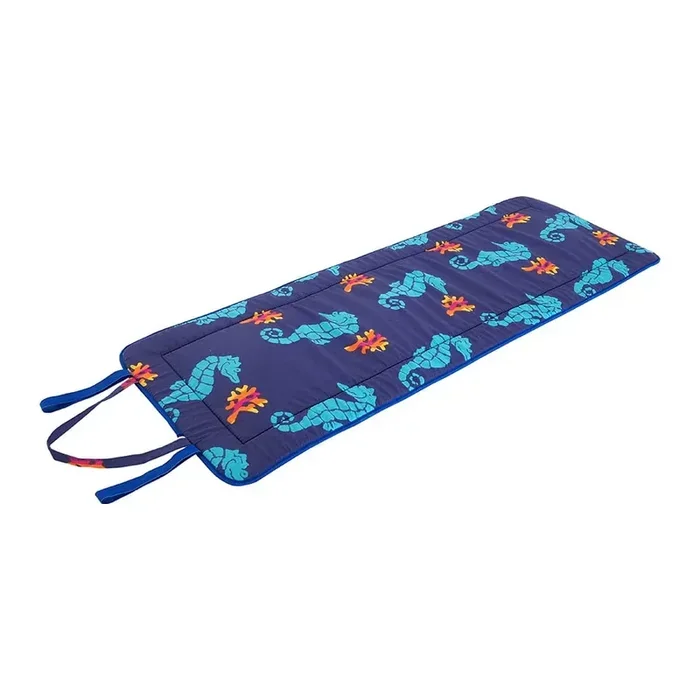 B.E.S.Cuscino per seduta da giardino SeahorsePer sedia a sdraio, con stampe, blu, 52×148 cm
