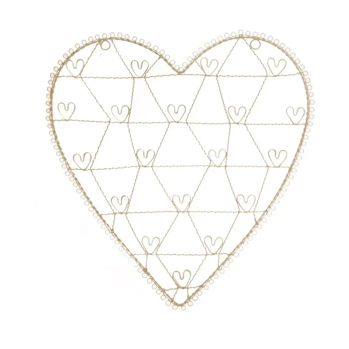 Bacheca Wire Heart 50×55 cm