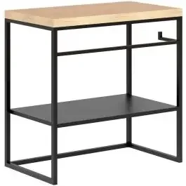 Baltica Design Linn consolle 95x35x75 cm nero-rovere 5904107906294