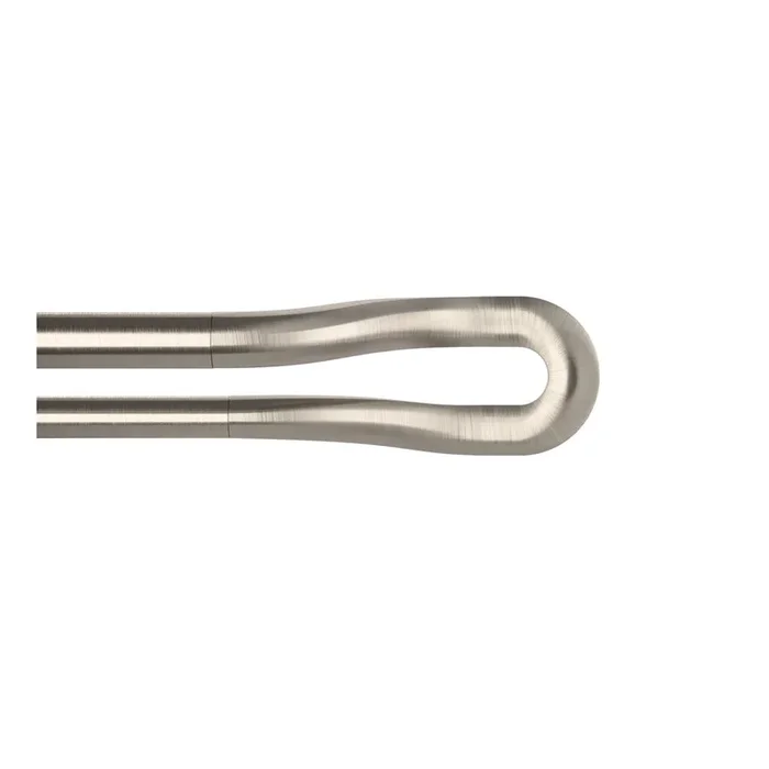 Bastone per tende Midnight Regolabile/doppio, in acciaio inox, argentato, 107 – 305 cm
