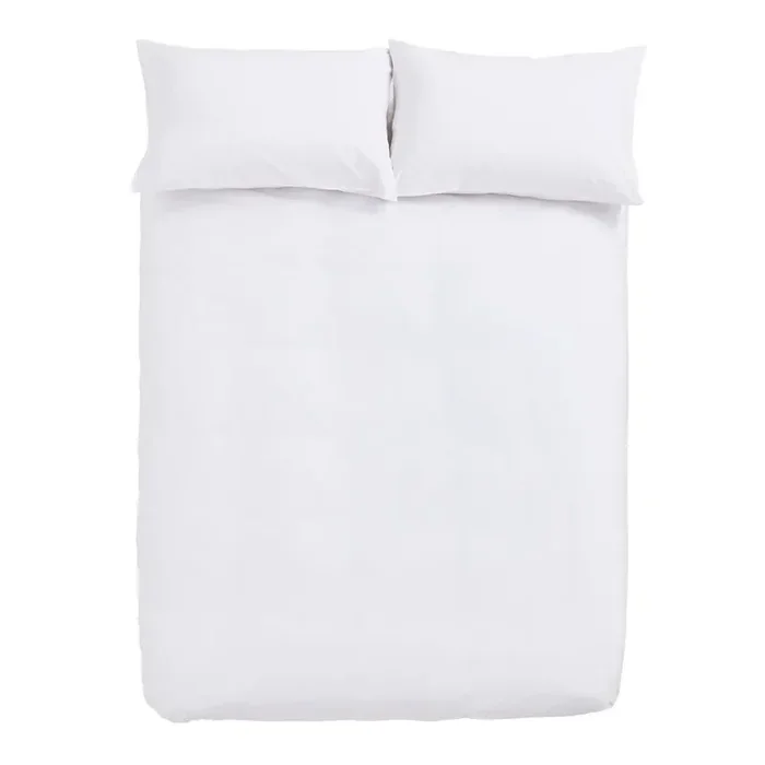 BiancaSet copripiumino e federa Temperature Controlling TENCEL™Per letto matrimoniale/per letto esteso, con chiusura con bottoni, per l‘estate, in misto tencel, monocromatico, bianco, 230×220 cm