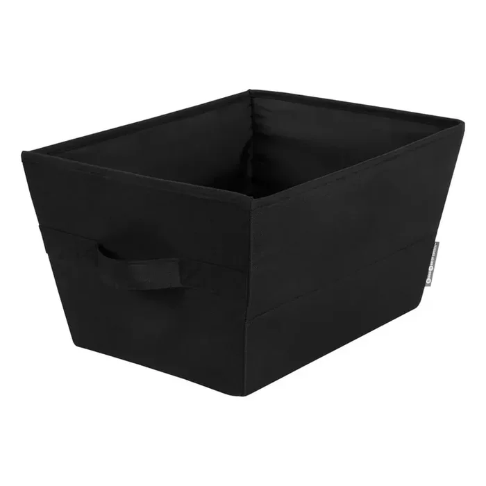 BigsoCesto Soft StorageContenitivo, in tessuto, nero, altezza totale 22 cm