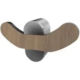 BISK Bergen portasciugamani cromo-legno 07063
