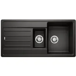 Blanco Legra 6 S lavello in granito 100×50 cm nero 526086