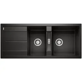 Blanco Metra 8 S lavello in granito 116×50 cm nero 525934