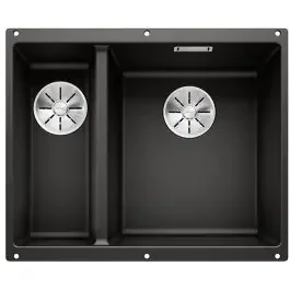 Blanco Subline 340/160-U lavello in granito 52.5×40 cm nero 525986