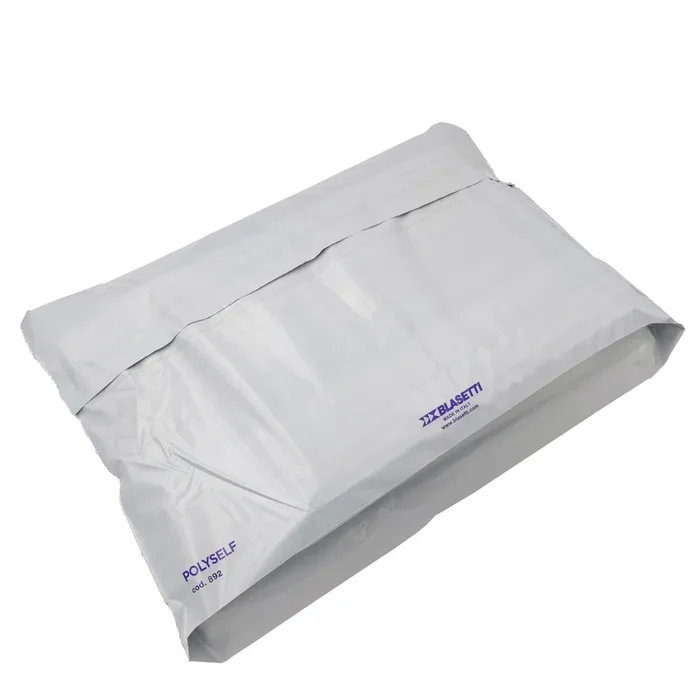 BLASETTI – 100 buste con soffietto in polietilene polyself per corrieri 32x48x10cm a3 – 0892
