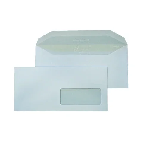 BLASETTI – Busta bianca con finestra super pocket 80 g/m² in conf. 500 buste 110×230 mm – 126