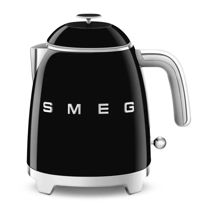 Bollitore 50’s Retro Style 800 ml, in acciaio inox, nero, potenza 1400 W
