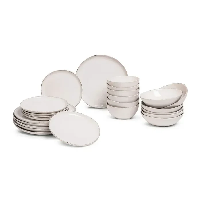 Bonami EssentialsSet da pranzo Snow Heart24 pz, in pietra, bianco