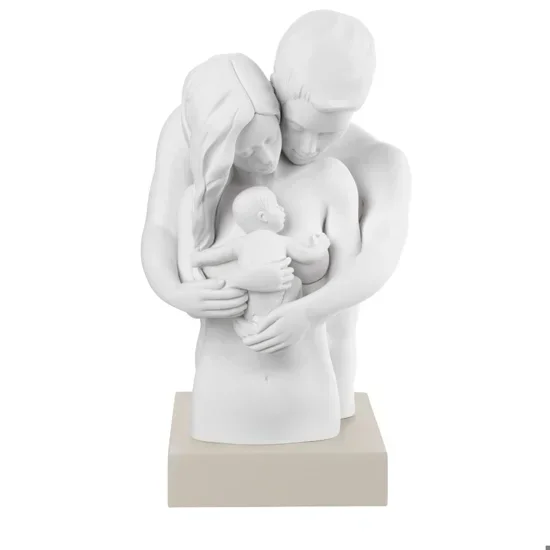 Bongelli preziosi soprammobile busto famiglia nocciola