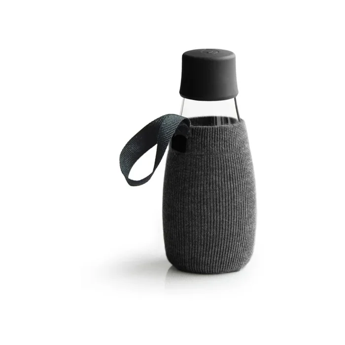 Bottiglia 300 ml, bottiglia da viaggio, nera, lavare a 40°