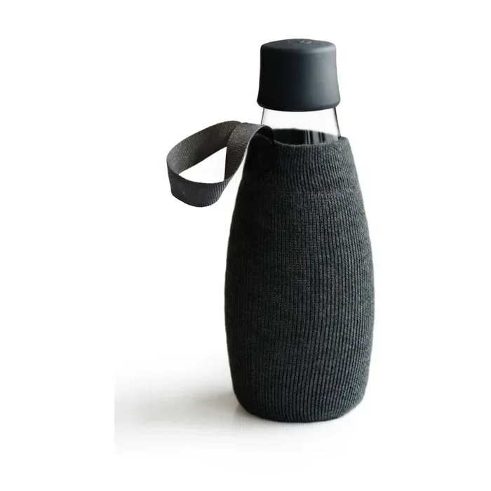 Bottiglia 500 ml, bottiglia da viaggio, nera, lavare a 40°