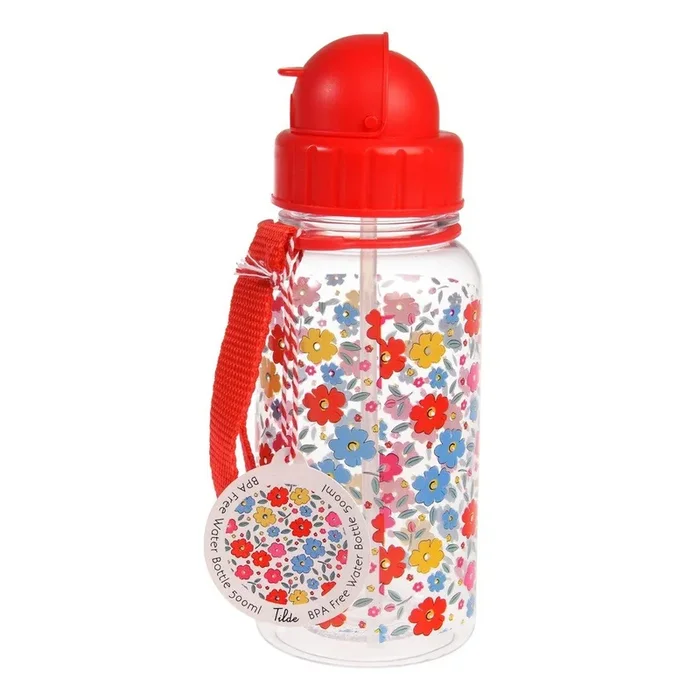 Bottiglia per bambini Tilde In plastica/in tritolo, rossa, 500 ml